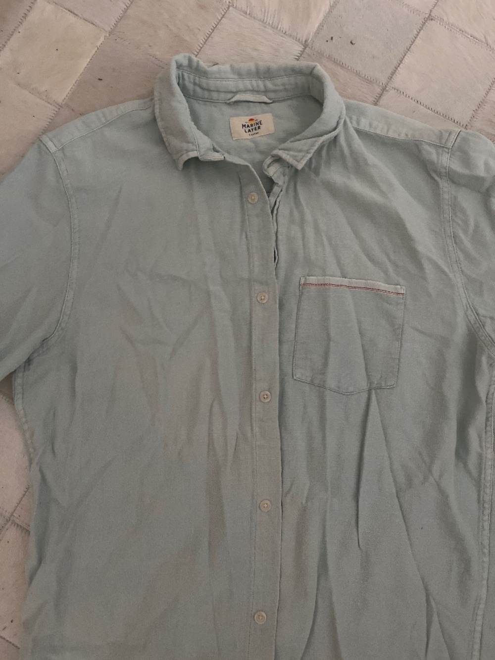 XL marine layer button down